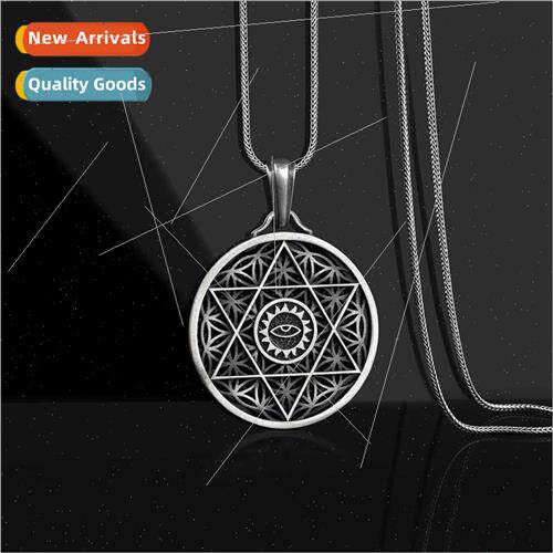 Europe punk set ins jewelry skeleton flower pattern hexagram