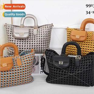 tote bag versatile 2023 shoulder woven single crossbo niche