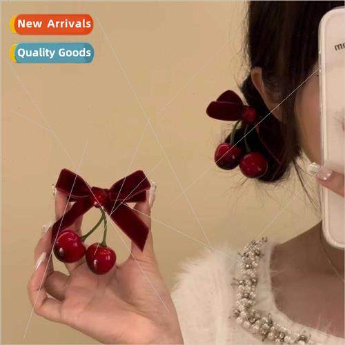 girl simulation cherry bow Japan atmosphere sense sweet rust