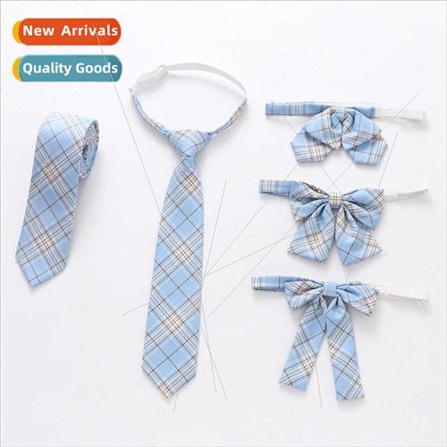 Japan light orchid platinum plaid bow tie orthodox JK unim b