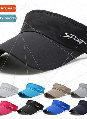 Summer outdoor men women sports tennis cap topless sun hat s