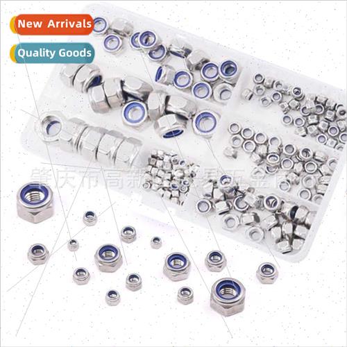 175pcs stainless steel 304 nylon self-locking nuts combinati