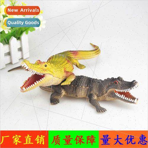 mulation crocodile model toys Vocalization Vinyl crocodile T