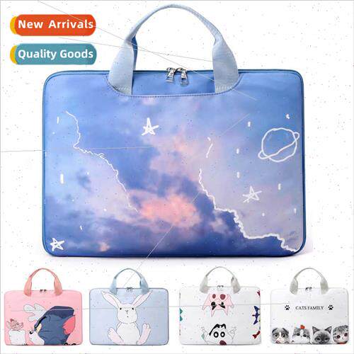 Cartoon printing laptop bag female cute 15.6 inch huawei mac