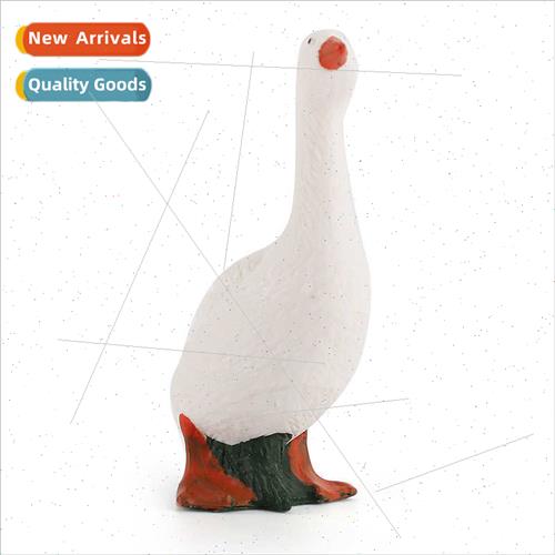 Solid poultry animal goose model whe goose lion head goose f