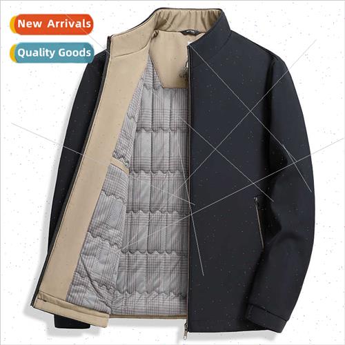 Milk lk Jacket 2023 fall winter middle-aged elderly business