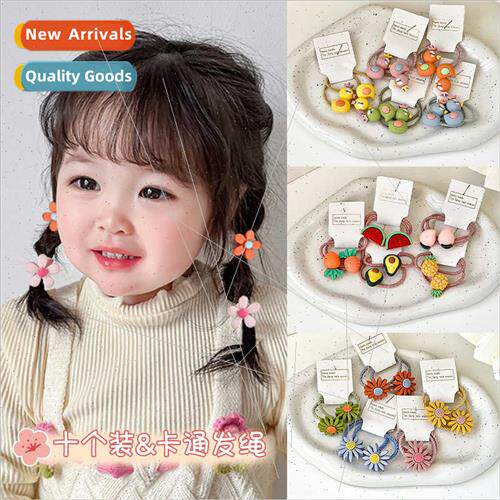 Children head rope does not hurt hair leather ring girls tie