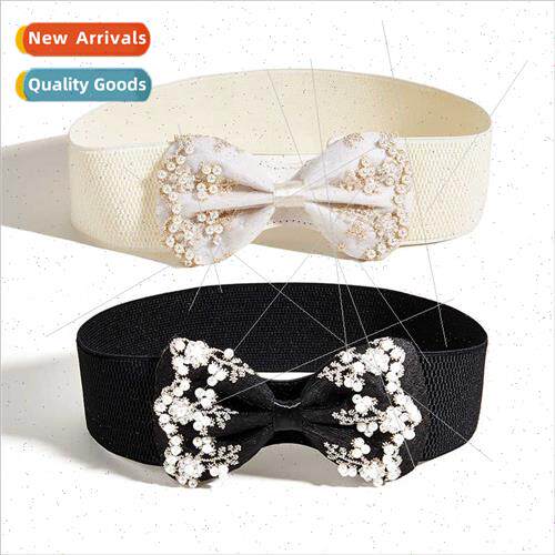Korea wide elastic elastic waist corset ladies handmade embr