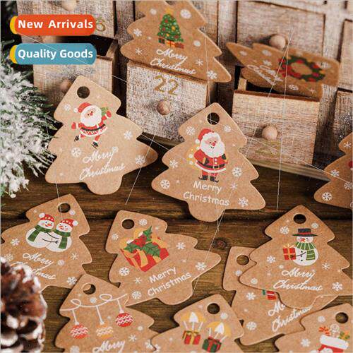 Thickened Christmas hang tag kraft Christmas e decoration ha