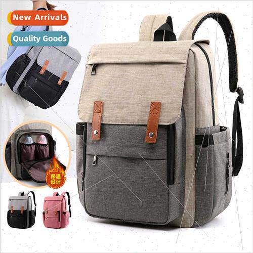 Mommy shoulder bag bottle backpack large capacy mom outing b