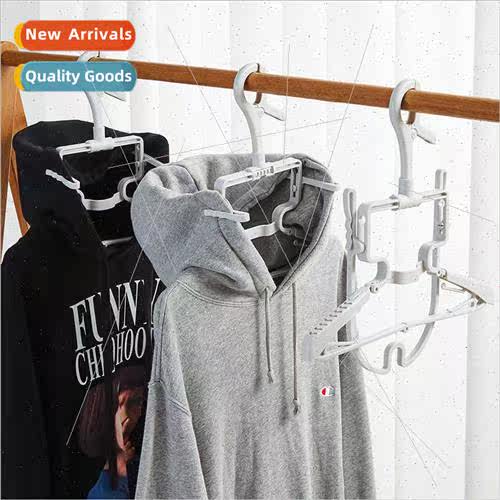 New hooded folding coat rack multifunctional folding coat ra