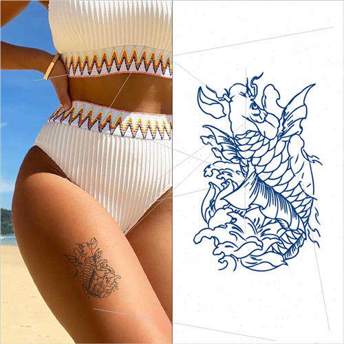 Juice tattoo stickers plant herb semi-permanent tattoo stick