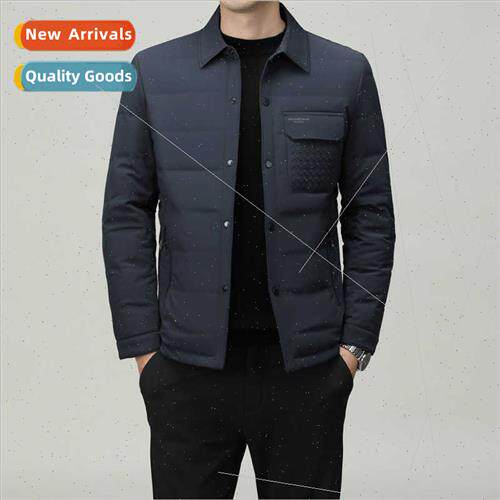 ght flip collar goose down jacket fall winter men 2023 winte