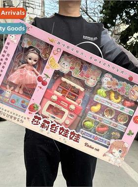 Girls 6 inch multi-jointed dolls princess set children play