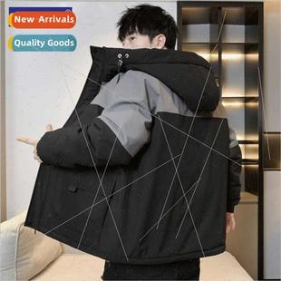 men winter American down duck jacket whe hooded tide