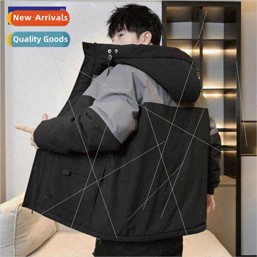 hooded down jacket men winter tide whe duck down American wo