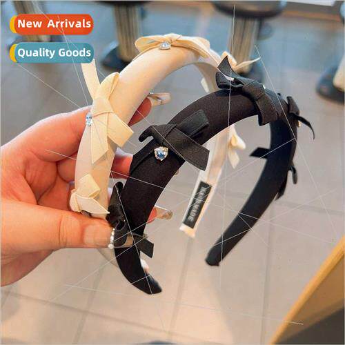 niche  ins retro bow high skull top hair card lola hair band