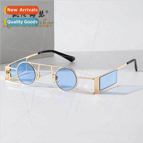 New retro round frame sunglasses 61042 Europe punk set shoot