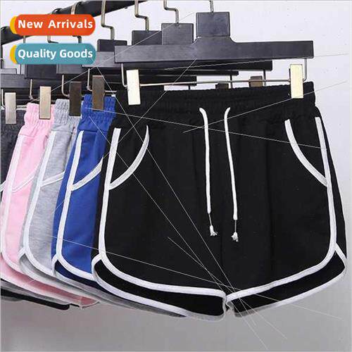Spring summer new drawstring waist elastic lacing yoga short