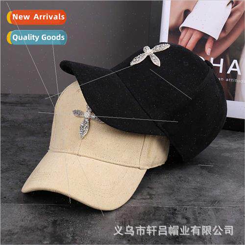Spring Autumn tide  wild baseball cap female retro cross cas
