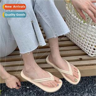 mple solid color female summer flip-flops fashion new seasid