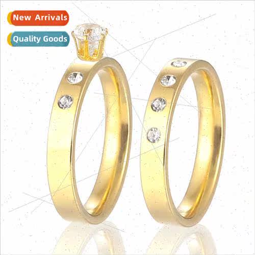 Europe Uned States simple tanium steel zirconia ring female