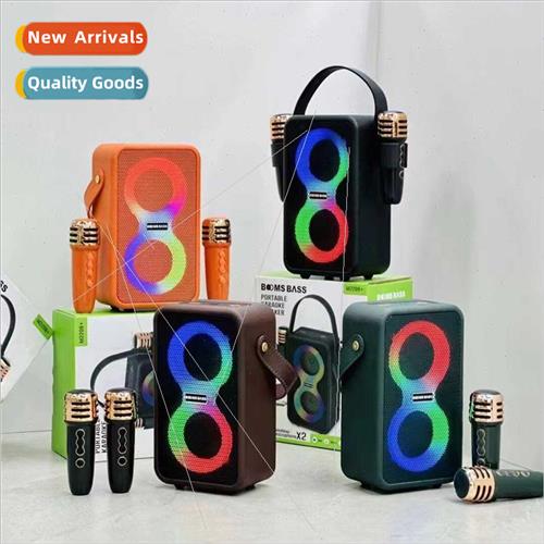 new M2208 + Bluetooth speaker wireless microphone dazzle col