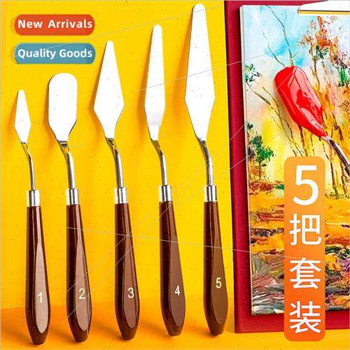 Oil Painting Knife Scraper Set Acrylic Gouache Paint Tools F