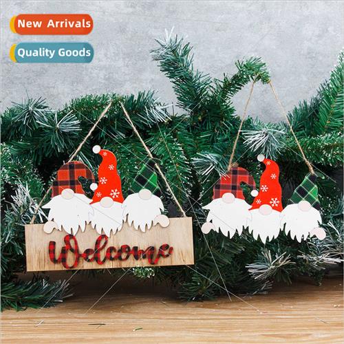 Christmas wooden festival door sign welcome to door hanging