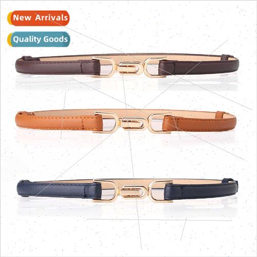 Women Pair Buckle Adjustable Belt Fashion Elegant Dress Su D