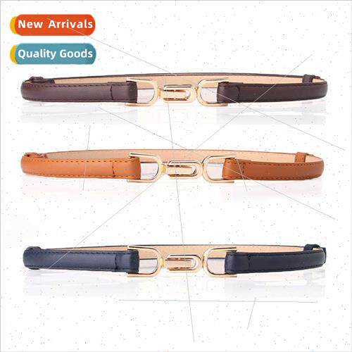 Women Pair Buckle Adjustable Belt Fashion Elegant Dress Su D