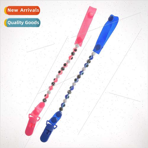 Turkey Blue Eyes Pacifier Chain Baby Teether Pacifier Drop C