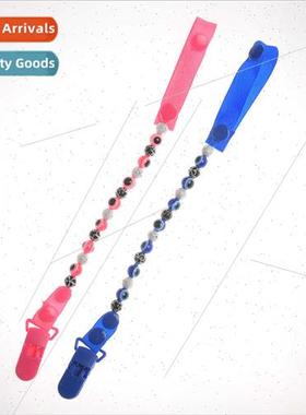 Turkey Blue Eyes Pacifier Chain Baby Teether Pacifier Drop C