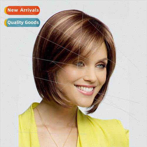 Women Short O Hair Wigs Chemical Fiber High Temperature lk R