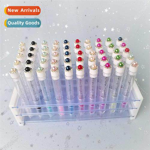 New diamond-encrusted pearl mascara brush tube reusable lip