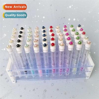 New diamond-encrusted pearl mascara brush tube reusable lip