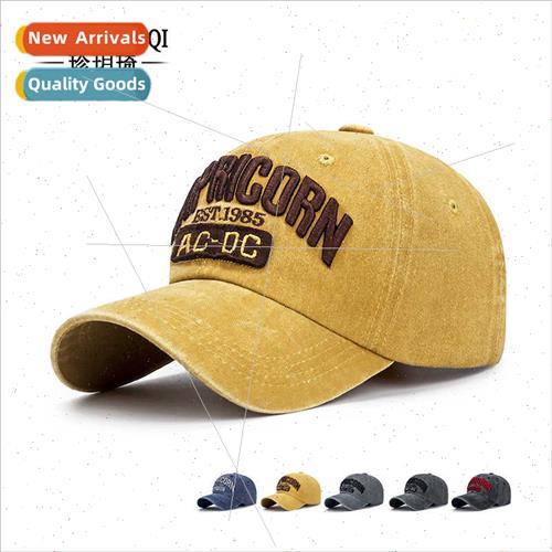 New retro American washed do old hat men women fashion three