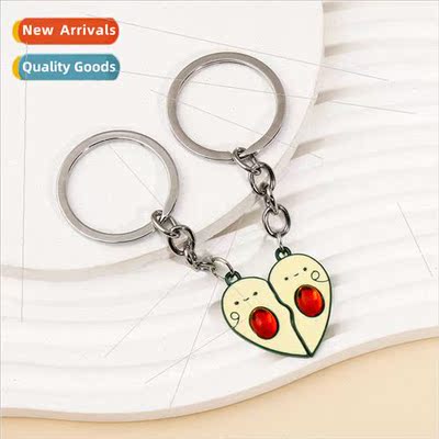 Teenage girl cute avocado keychain couple charm bag charm al