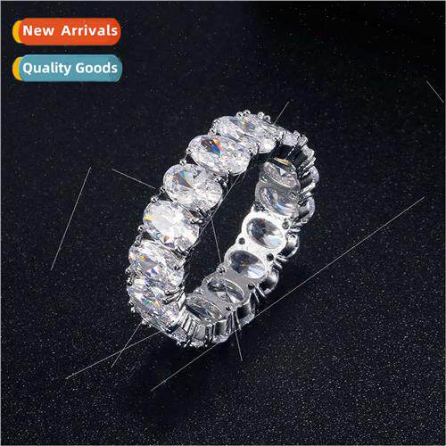 Europe mple Pigeon Egg Oval Zirconia Super Sparkle Index Rin