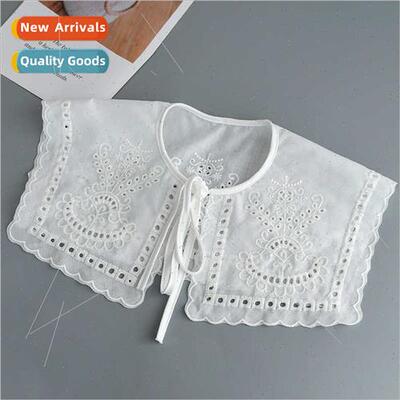 Fashion embroidery false collar children versatile ageing wh