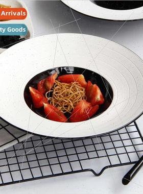 Creative  spaghetti plate simple modern  ceramic tableware h