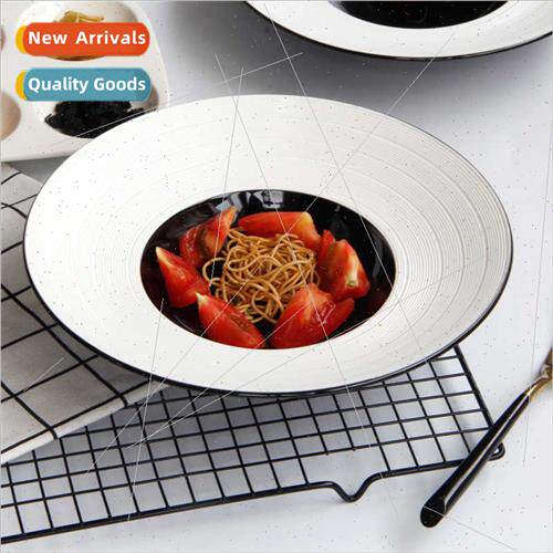 Creative  spaghetti plate simple modern  ceramic tableware h