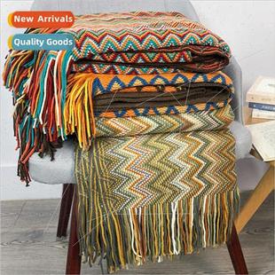 Sofa Knted Blanket Summer Off Cover Bohemian