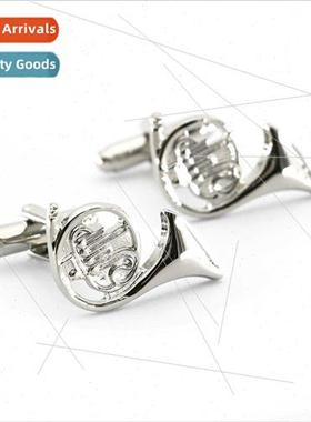 Musical Instruments Series lver Tuba Cufflinks Saxophone Cuf