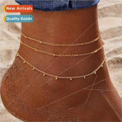 Europe Vintage Fashion Small Ball Bead Pendant Ankle Jewelry