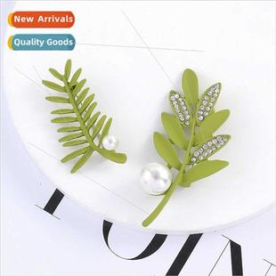 fashion pearl alloy Korean ret female new brooch ins flower