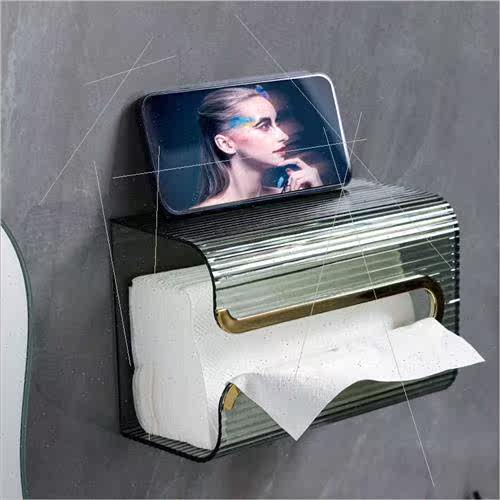 Wall-mounted paper towel box household living room creative