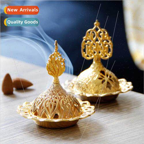 Creative gold hollow metal incense burner Middle East Arabia