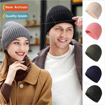 Thickened knted hat men women couple  winter warm wool cap s