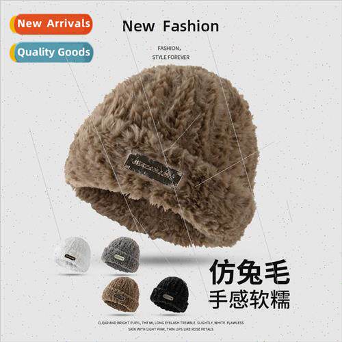 Hat female winter plush warm Japanese Korean  hundred ride c